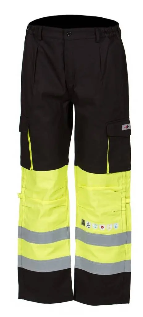 Priha multinormi kelta/musta housut (vuoreton/kesä) 4094