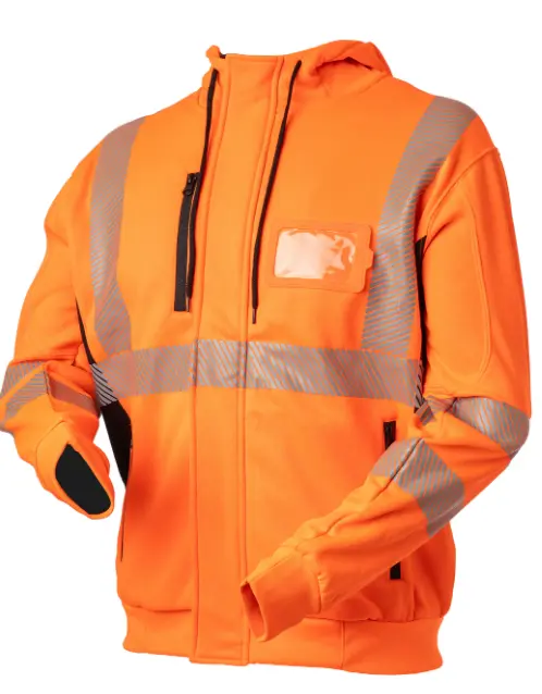 Priha huomiovärinen College hupparitakki oranssi/musta - 4324